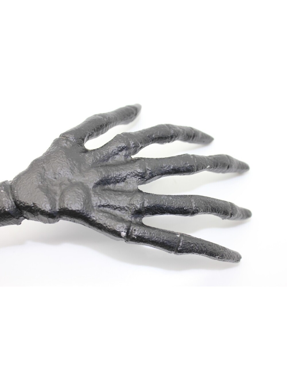 Metal Skeleton Hands Salad Tongs Server Set 14" Black Cast Aluminum Halloween - Picture 12 of 13